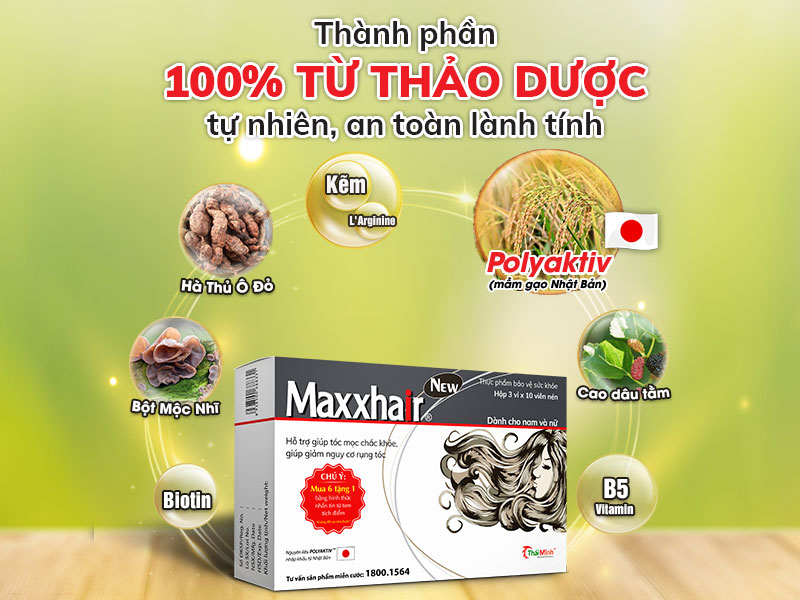 Maxxhair - Tóc chắc khỏe, chẳng còn gàu 2