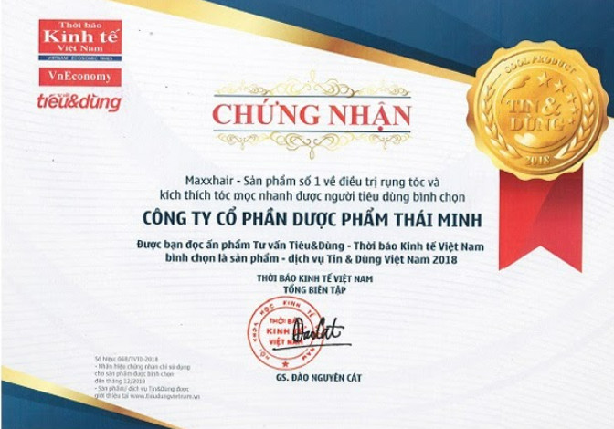 Những giải thưởng mà Maxxhair đã đạt được 1