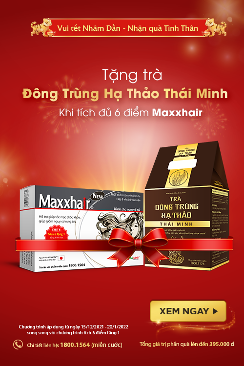 Chào Hè 2022: Tặng Trà Đông trùng hạ thảo Thái Minh khi Tích 6 điểm Maxxhair ngay hôm nay!