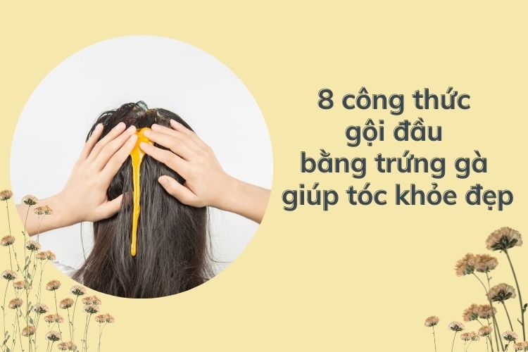 8 công thức gội đầu bằng trứng gà giúp tóc khỏe đẹp