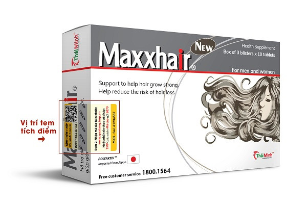 Giá bán viên uống Maxxhair và ƯU ĐÃI MUA 6 TẶNG 1 2